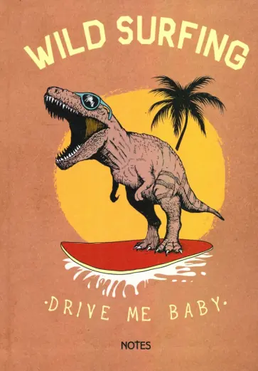 Книга для записей (64 листа, А5), T-rex, интегральный (ЕТИ564297) обложка книги