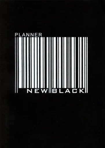 Планер полудатированный (48 листов), New Black. Дизайн 1 (П2154801) обложка книги
