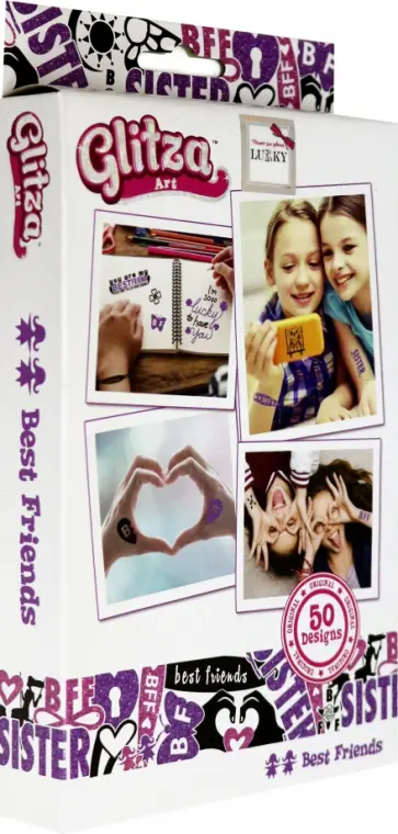 Набор для создания временных тату "Лучшие подружки" (Т18782) обложка книги