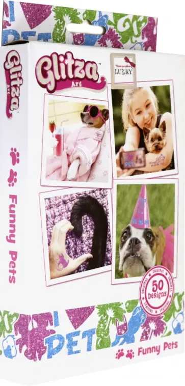 Набор для создания временных тату "Смешные питомцы" (Т18783) обложка книги