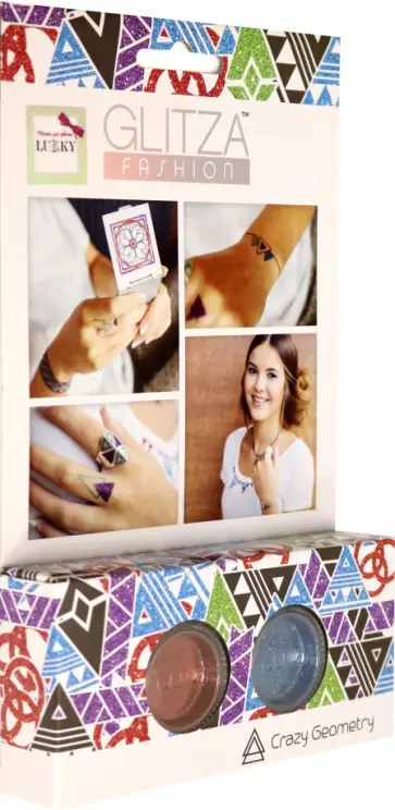 Набор для создания временных тату "Безумная геометрия" (Т18792) обложка книги