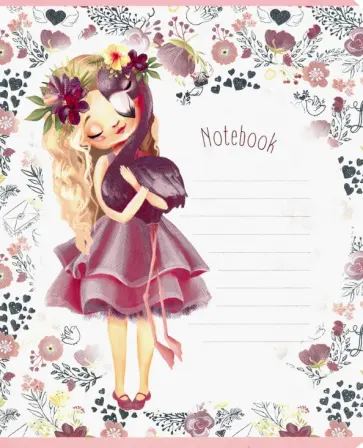 Тетрадь "Нежность", 12 листов, клетка, ассортимент (17446) обложка книги