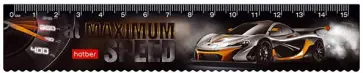 Линейка пластиковая 15х3 см "Super car" (MNp_15117) обложка книги