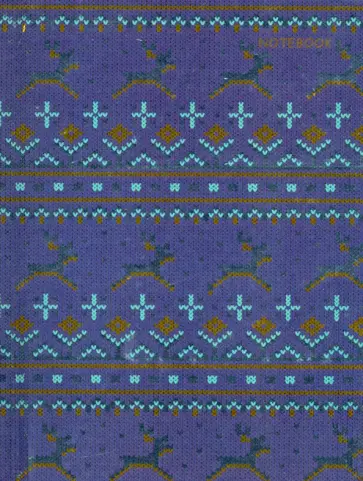 Книга для записей 80 листов, А6 "Свитер с оленями" (КЗГ6802769) обложка книги