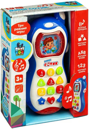 Игрушка телефон Bondibon "МИНИ СОТИК" (ВВ4542) обложка книги