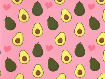 Обложка для студенческого "Авокадо"/ розовый фон обложка книги