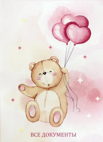 Папка для семейных документов "Мишка" обложка книги