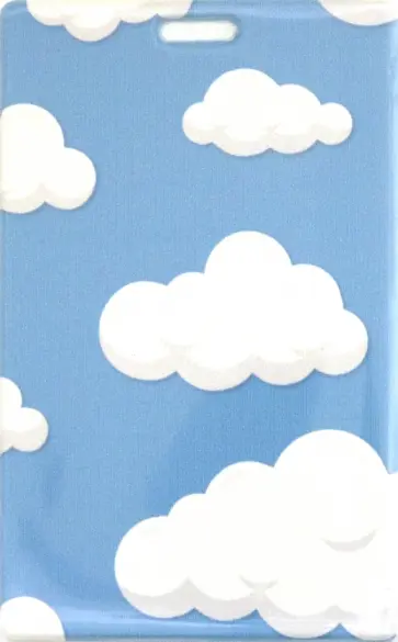 Чехол для карт  "Облака", с отверстием обложка книги