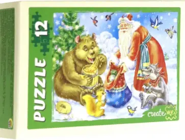 Puzzle-12 "НОВЫЙ ГОД В ЛЕСУ" (П12-7352) обложка книги