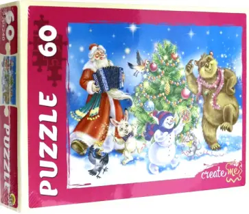 Puzzle-60 "ВЕСЁЛЫЙ НОВЫЙ ГОД" (П60-7530) обложка книги