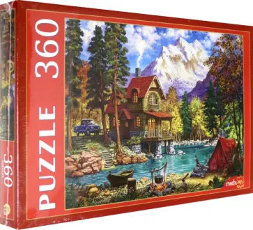 Puzzle-360 "Домик у красивого озера" (П360-0648) обложка книги