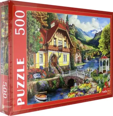 Puzzle-500 "Уютный дом у озера" (Ф500-4825) обложка книги