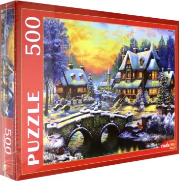 Puzzle-500 "СНЕЖНЫЙ ПЕЙЗАЖ" (Ф500-5138) обложка книги