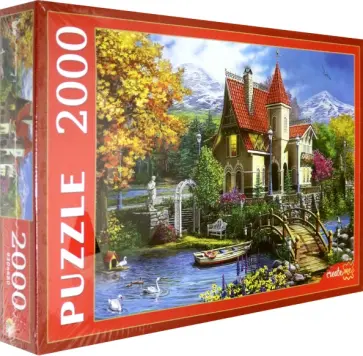 Puzzle-2000 "Усадьба горной реки" (ХП2000-1111) обложка книги