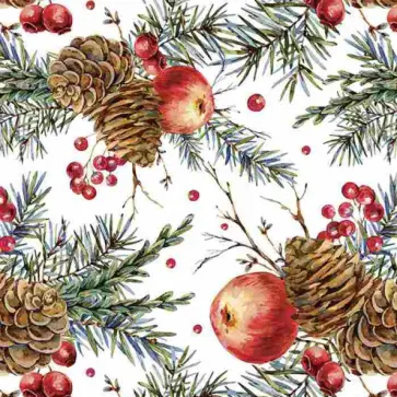 Бумага упаковочная "Яблоки на снегу" (81756) обложка книги