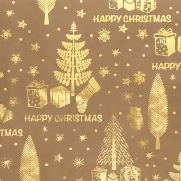 Бумага крафт "Золотые деревья" (81045) обложка книги