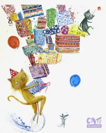 Тетрадь "ПРАЗДНИК. КОШКИ", в ассортименте, 48 листов, клетка (7-48-114) Тетрадь "ПРАЗДНИК. КОШКИ", в ассортименте, 48 листов, клетка (7-48-114) обложка книги