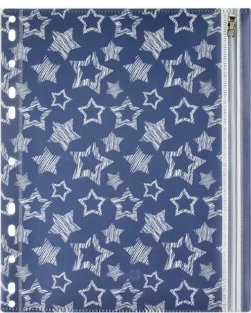 Папка для документов на гибкой молнии "Звезды", А5 (46705) Папка для документов на гибкой молнии "Звезды", А5 (46705) обложка книги