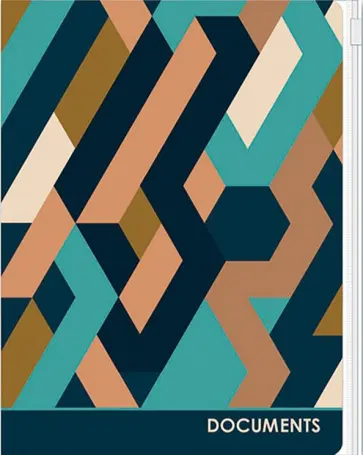 Папка для документов на гибкой молнии А4 Геометрия (48275) обложка книги