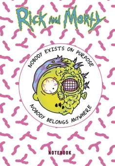 Рик и Морти. Блокнот. Морти (А5, 72 листа, контентный блок, со стикерами) обложка книги