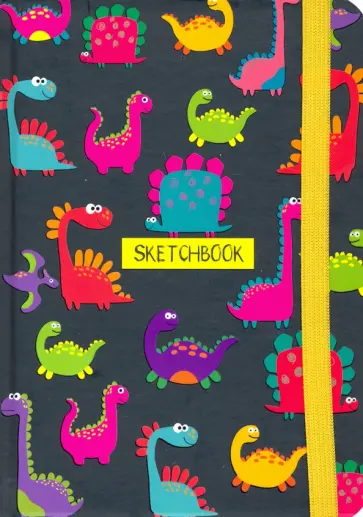 Скетчбук А5. Динозаврики обложка книги