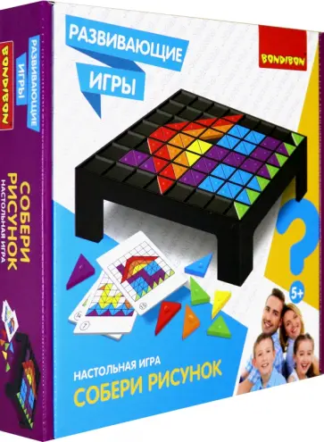 Игра развивающа настольная «Собери рисунок» (ВВ4476) обложка книги