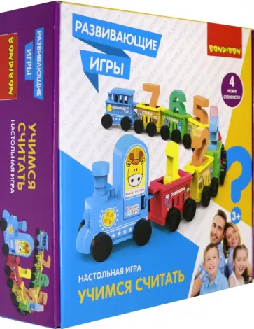 Игра развивающая настольная «Учимся считать» (ВВ4779) обложка книги