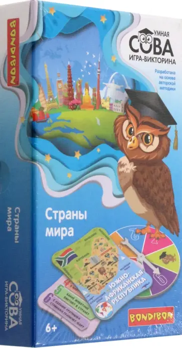 Игра-викторина Умная Сова «СТРАНЫ МИРА» обложка книги