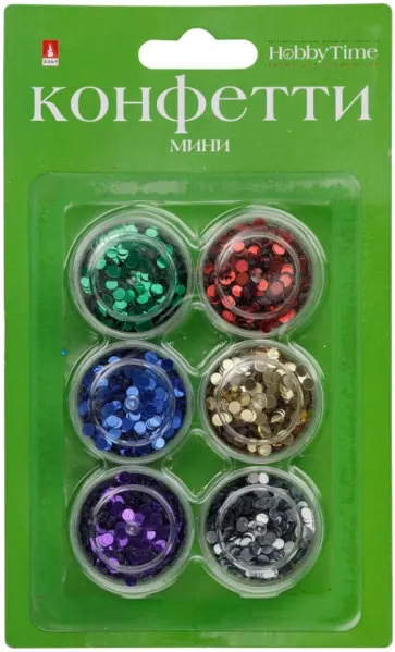 Мини-конфетти для декора "Круглые" 6 цветов (2-419/04) обложка книги