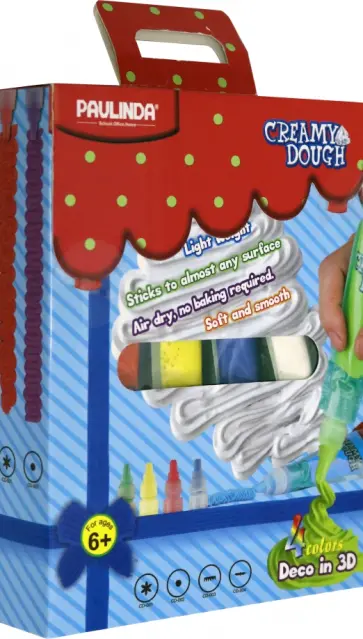 Масса мягкая 3D для моделирования, 4 тюбика (105413) обложка книги