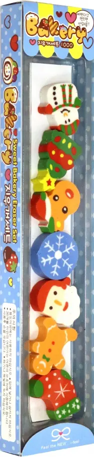 Набор ластиков "GUESTS OF CHRISTMAS", 7 штук (M-8503) обложка книги