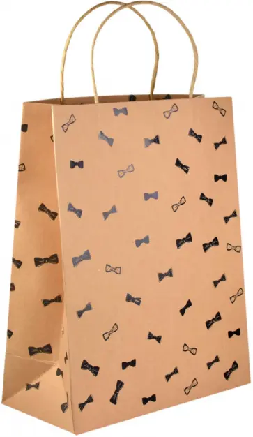 Пакет подарочный 26х32х12 см, БАНТИКИ (53399) обложка книги