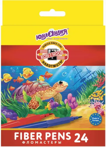 Фломастеры "Подводный мир", 24 цвета (151614) обложка книги