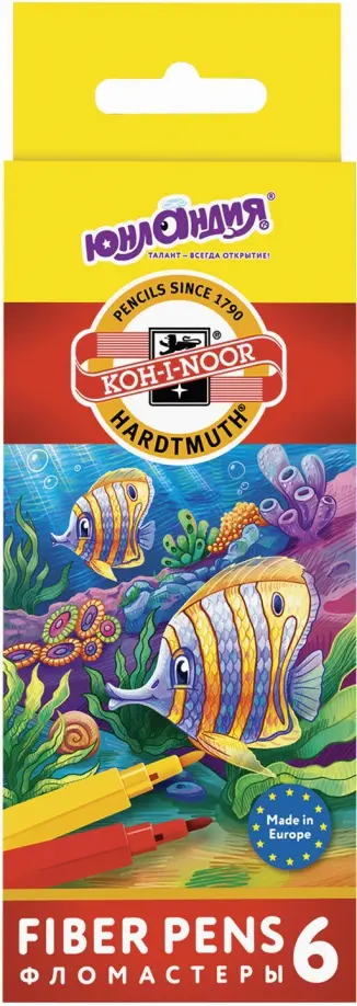 Фломастеры "Подводный мир", 6 цветов (151622) Фломастеры "Подводный мир", 6 цветов (151622) обложка книги