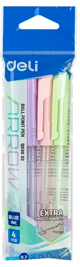 Набор ручек шариковых синих, 4 штуки 0.7 мм Arrow (EQ03032) обложка книги