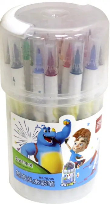 Фломастеры 36 цветов пластиковая туба (70735_ обложка книги