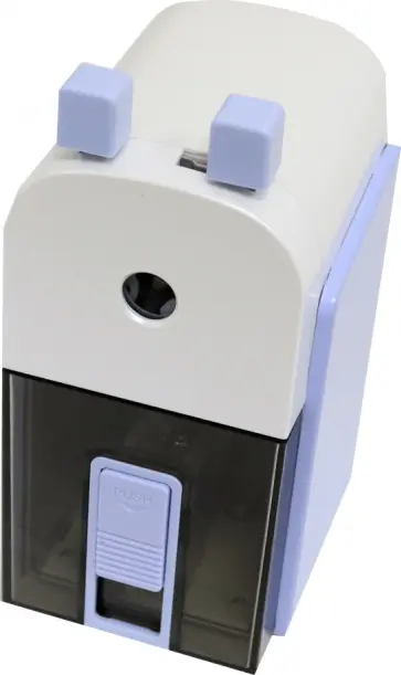 Точилка механическая 1 отверстие пластик голубая (71150LT-BLUE) обложка книги