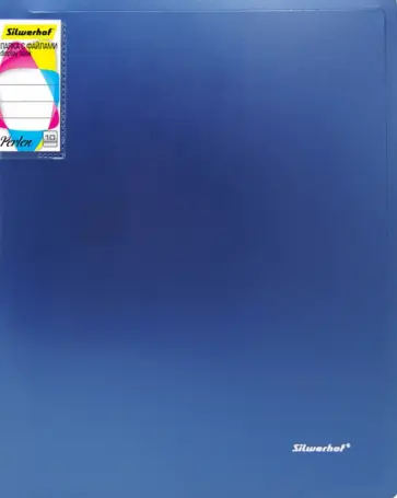 Папка "Perlen" с 10 прозрачными вкладышами, A4, синяя (292911-74) обложка книги