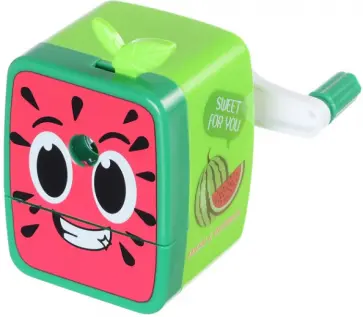 Точилка для карандашей механическая "Арбуз", 1 отверстие (194012-01) обложка книги