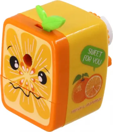 Точилка для карандашей механическая Лимон, 1 отверстие обложка книги