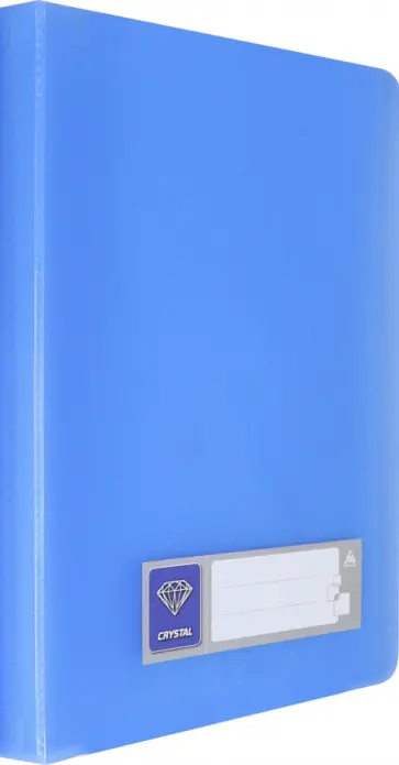 Папка с 60 прозрачными вкладышами, A4, голубая (CR60BLUE) обложка книги