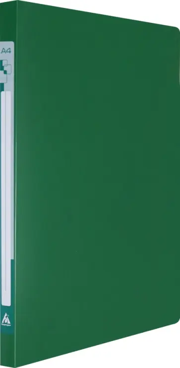 Папка с металлической пружиной, скоросшиватель (A4, пластиковая, зеленая), (PZ05PGREEN) обложка книги