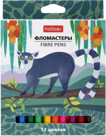 Фломастеры 12 цветов COLORA (FP_063870) обложка книги