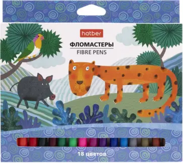 Фломастеры Colora, 18 цветов, в ассортименте обложка книги