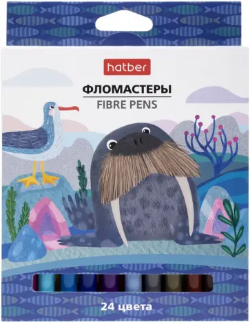 Фломастеры Colora, 24 цвета, в ассортименте обложка книги