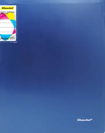 Папка "Perlen" с 40 прозрачными вкладышами, A4, синяя (292941-74) обложка книги