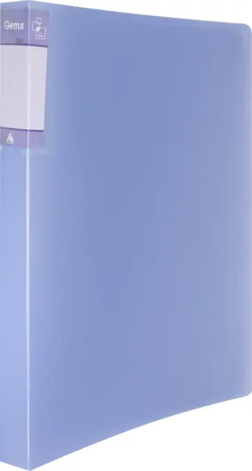 Папка с металлическим зажимом (A4, пластиковая, голубая), Gems (GEM07CAZURE) Папка с металлическим зажимом (A4, пластиковая, голубая), Gems (GEM07CAZURE) обложка книги
