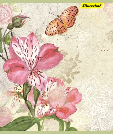 Тетрадь 80 листов, клетка "Цветочная жизнь", в ассортименте (810020-75) обложка книги