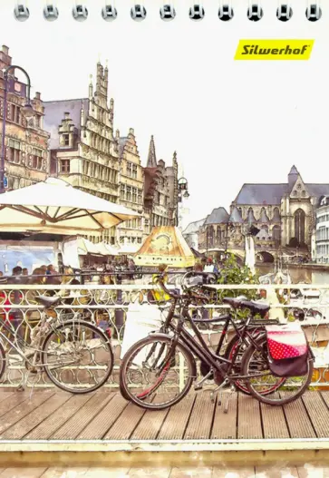 Блокнот 40 листов, А6, гребень, Города, 2 вида (731184-26) обложка книги