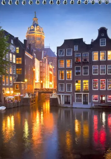 Блокнот 60 листов, А5, гребень, Амстердам (731190-15) обложка книги